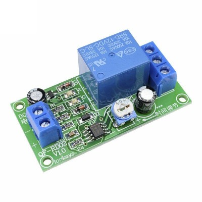 DC 12V  Delay/Timer Relay Switch Adjustable  0-60 Secondes